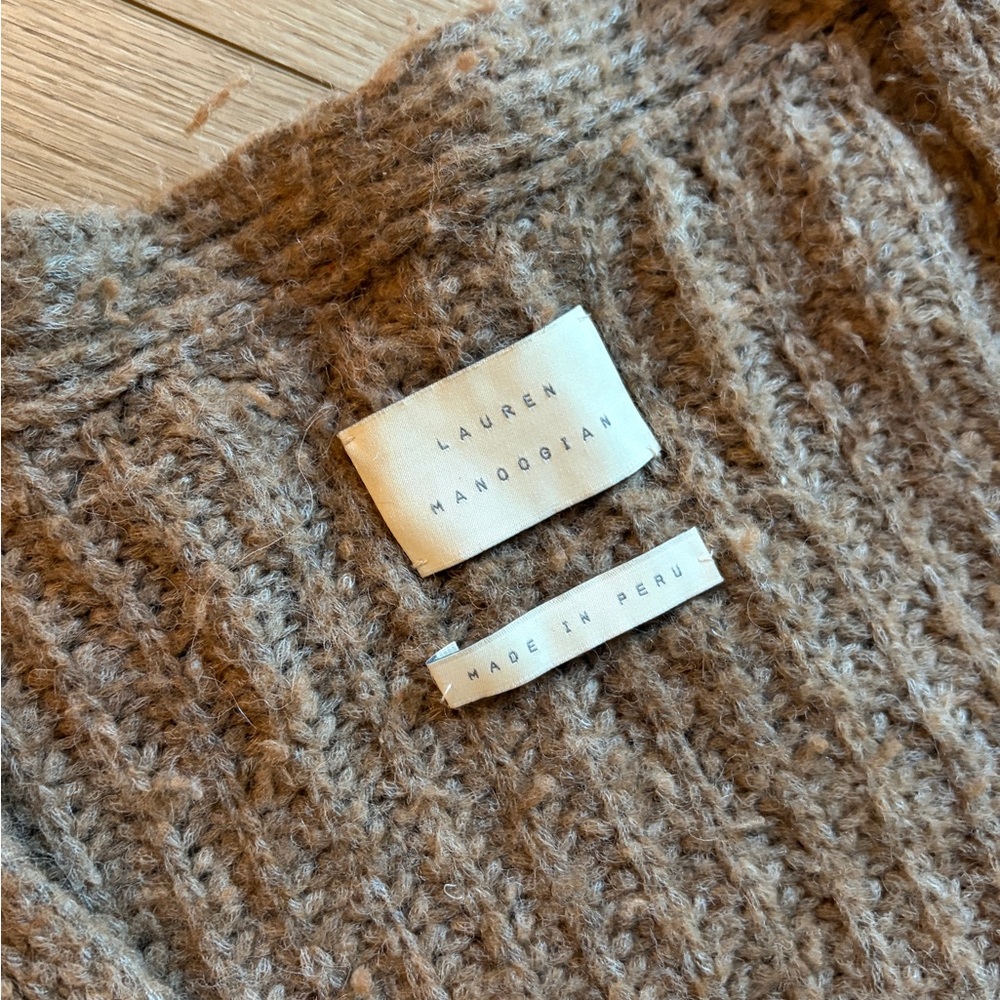 Lauren Manoogian Textured Brown Knit